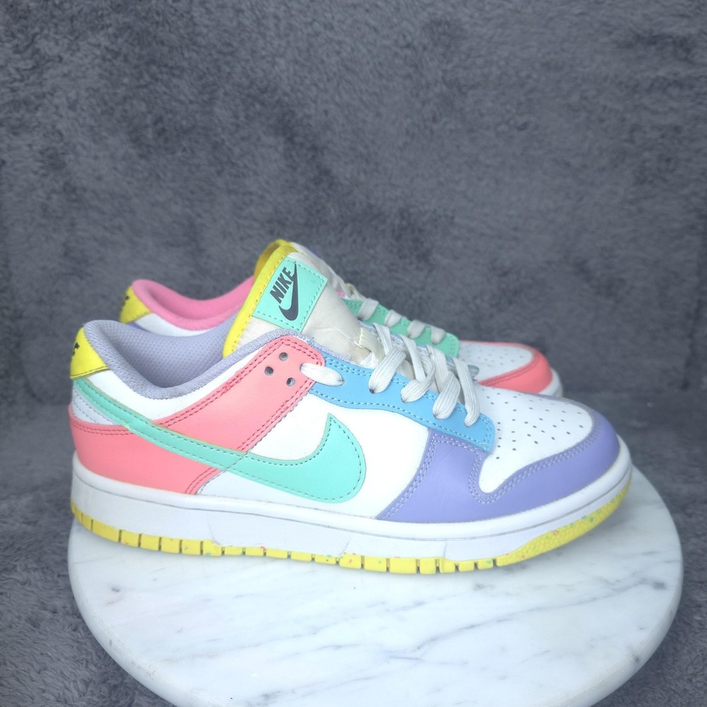 Nike Dunk Low Shoes Womens Size 8 Multicolor Pastel Easter Sneakers DD1872-100